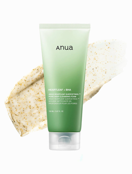 Anua heartleaf Quercetinol pore deep cleansing foam